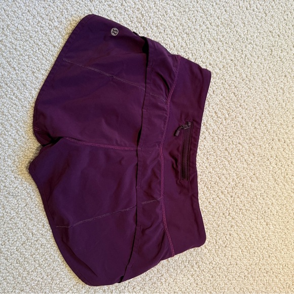 Lululemon Athletica Deep Purple Athletic Shorts - Picture 2 of 4